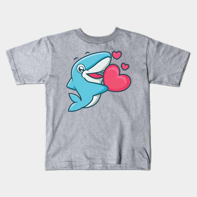 CarbonFin Love Kids T-Shirt by CarbonFin Gaming